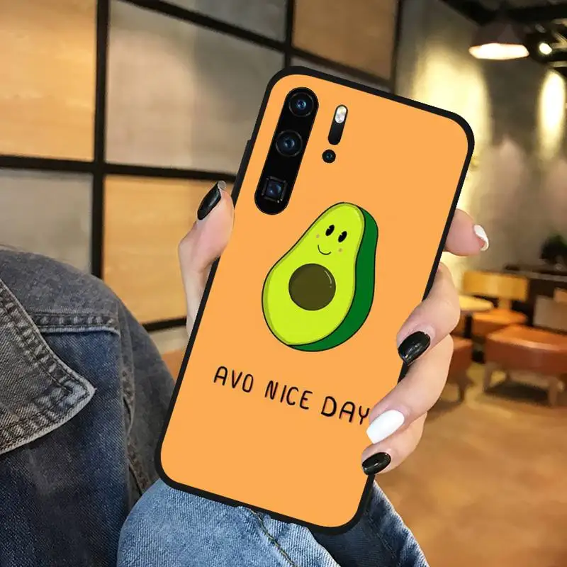 

Cute Avocado Funny Phone Case Funda For Huawei P9 P10 P20 P30 Lite 2016 2017 2019 plus pro P smart