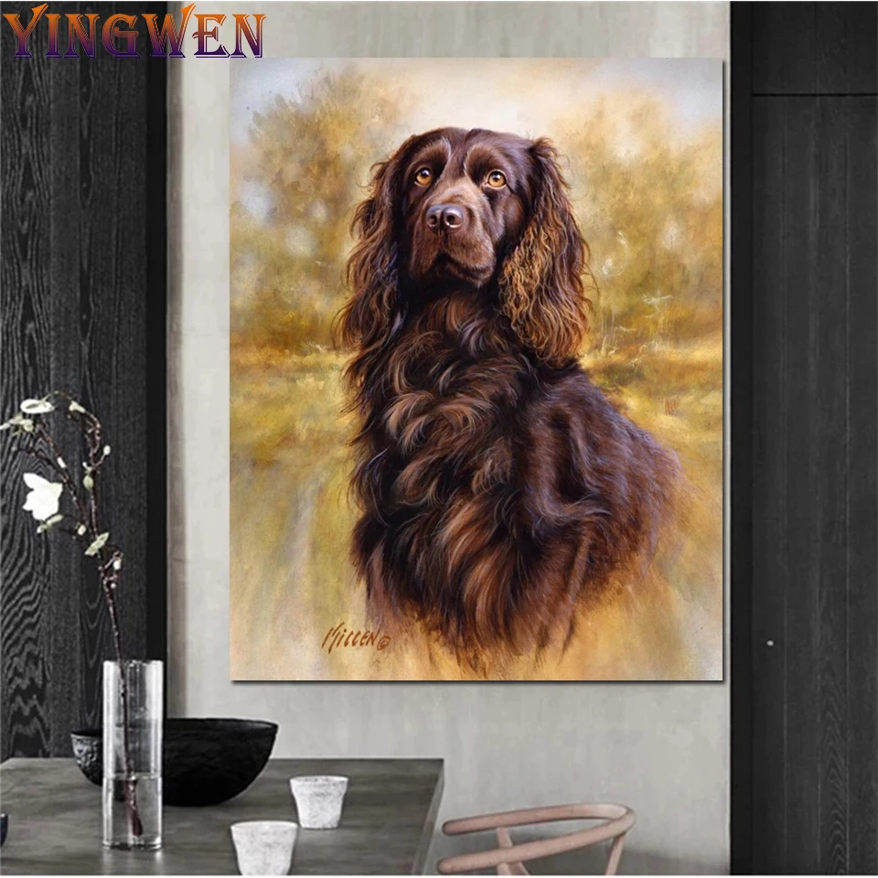 Незаконченная алмазная живопись сделай сам Boykin Spaniel милый питомец 5D вышивка