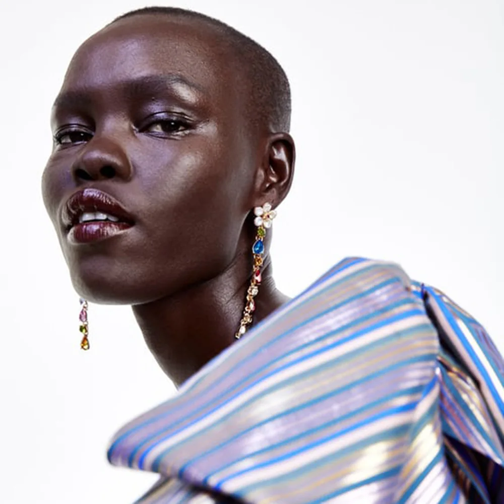 2020 роскошные разноцветные Кристальные длинные серьги для женщин искусственный