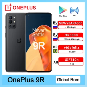 original global rom oneplus 9r 5g smartphone 9 r snapdragon 870 8gb 128gb 6 55 120hz amoled screen 65w warp mobile phone free global shipping
