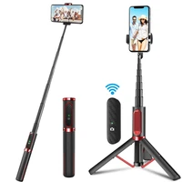 bluetooth selfie stick applause tripod for phone extendable monopod stand for iphone 12 samsung huawei