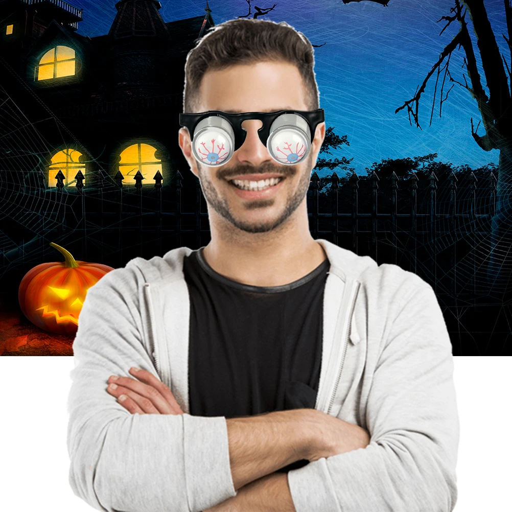 Весенние очки с ужасными глазами для падающих глаз костюмы хэллоуивечерние