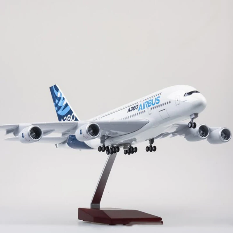 1/160 масштаб 50 5 см самолет Airbus 380 A380 прототип модель самолета W светильник и колесо