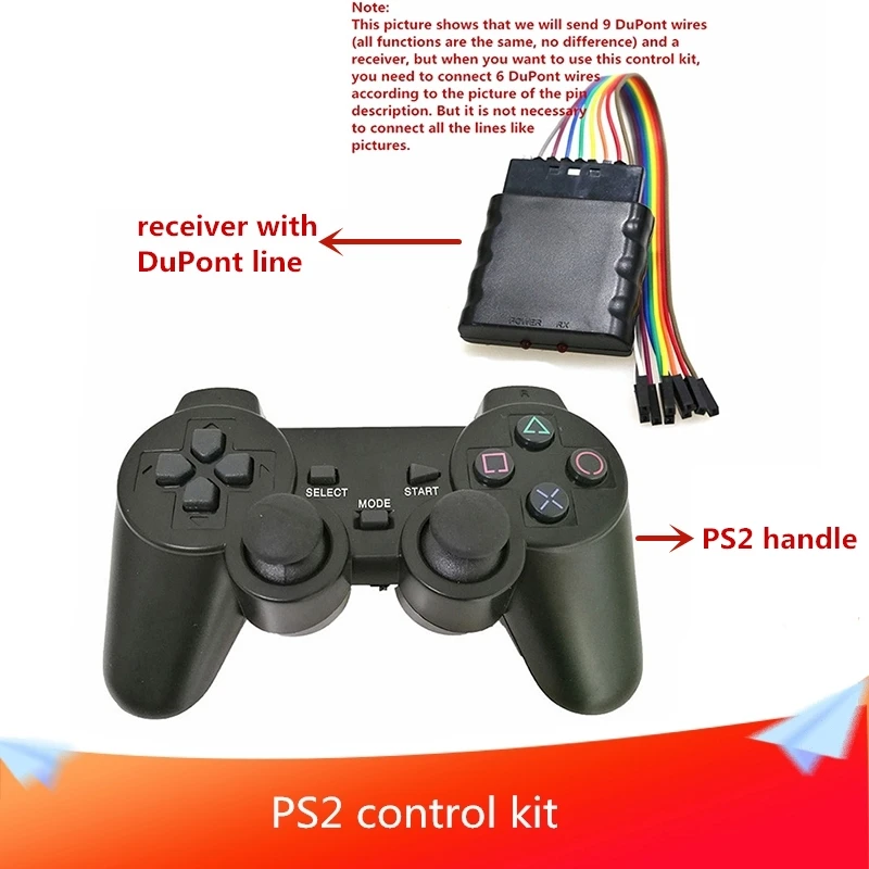 2 4G беспроводной игровой геймпад джойстик для PS2 контроллер с беспроводным