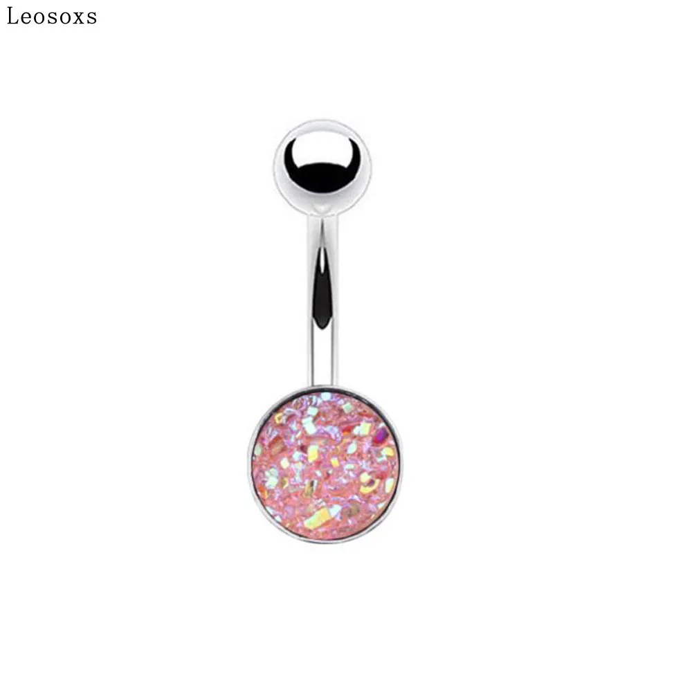 

Leosoxs 1piece Hot selling new navel ring creative frosted navel nail piercing jewelry