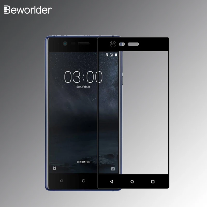 Закаленное стекло для Nokia 3 защитная пленка экрана 1 Plus X3 полное покрытие