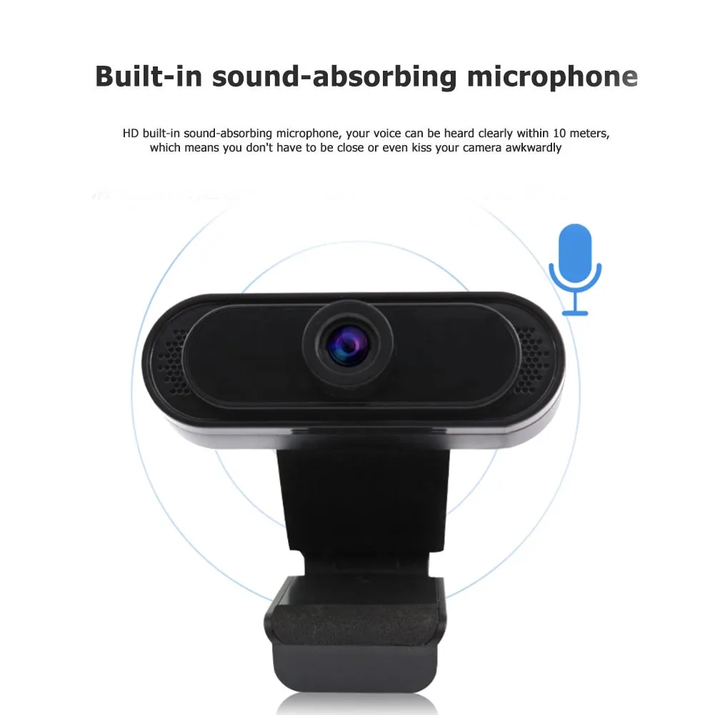 

Aptop Desktop Computer Accessory HD Webcam Built-in Microphone 1920 x 1080P USB Driver Free Web Camera for PC
