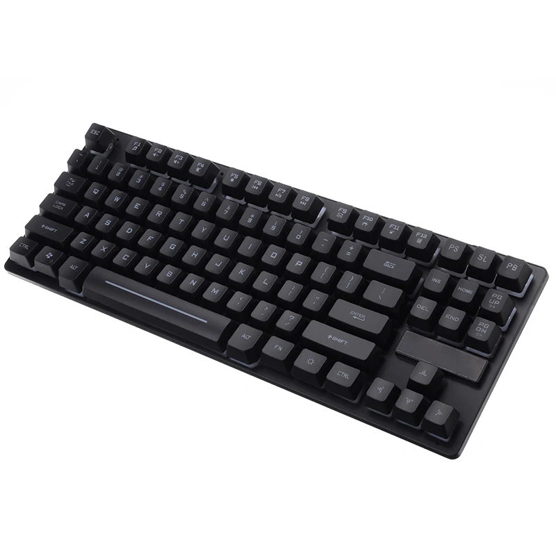 Игровая механическая клавиатура 87 клавиш английская раскладка светодиодный