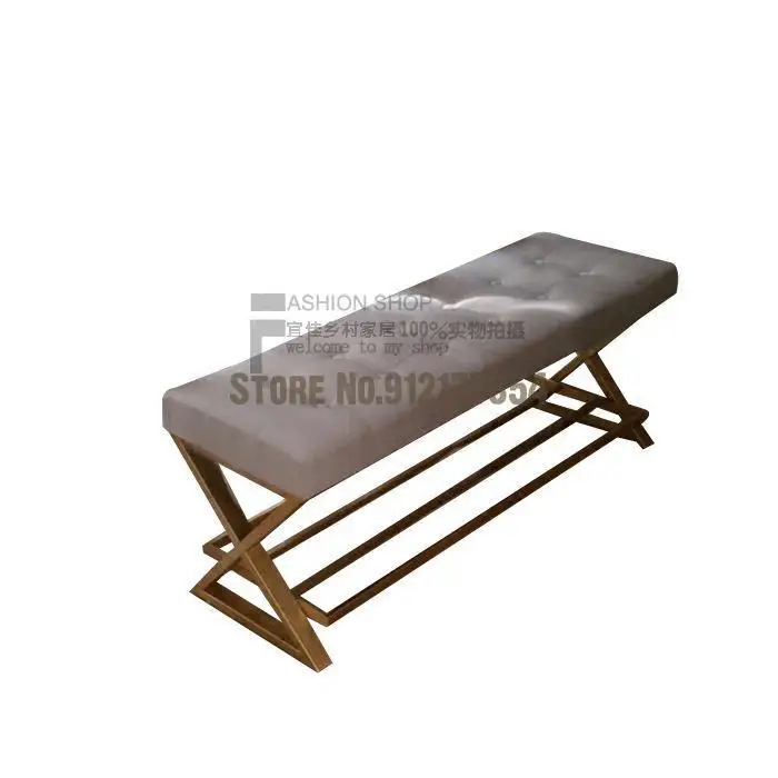 Скандинавский креативный стул для смены обуви тканевый магазина одежды дивана