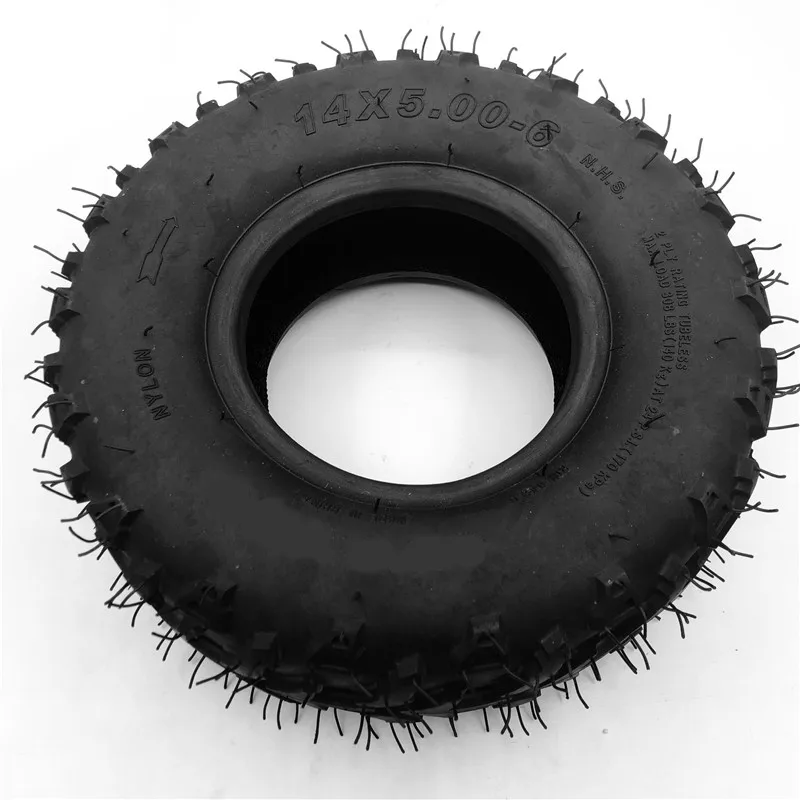6 Inch ATV Tire 14x5.00-6 four wheel vehcile for 50cc 70cc 110cc Small Front Or Rear Wheels Quad Buggy Mower Go-kart | Автомобили и