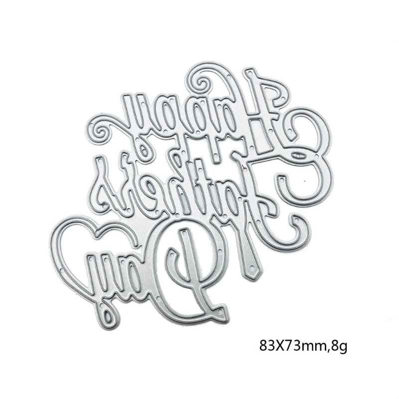 

Happy Father's Day Metal Cutting Dies Stencil Scrapbooking DIY Album Stamp Paper Card Mold Embossing Decoration Craft