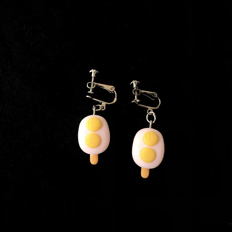 

Cute Sweet Donut Ice Cream Earrings Ice Cream Lollipop Female Earrings Fashion Ear Clip Girls Earrings Jewelry Gift