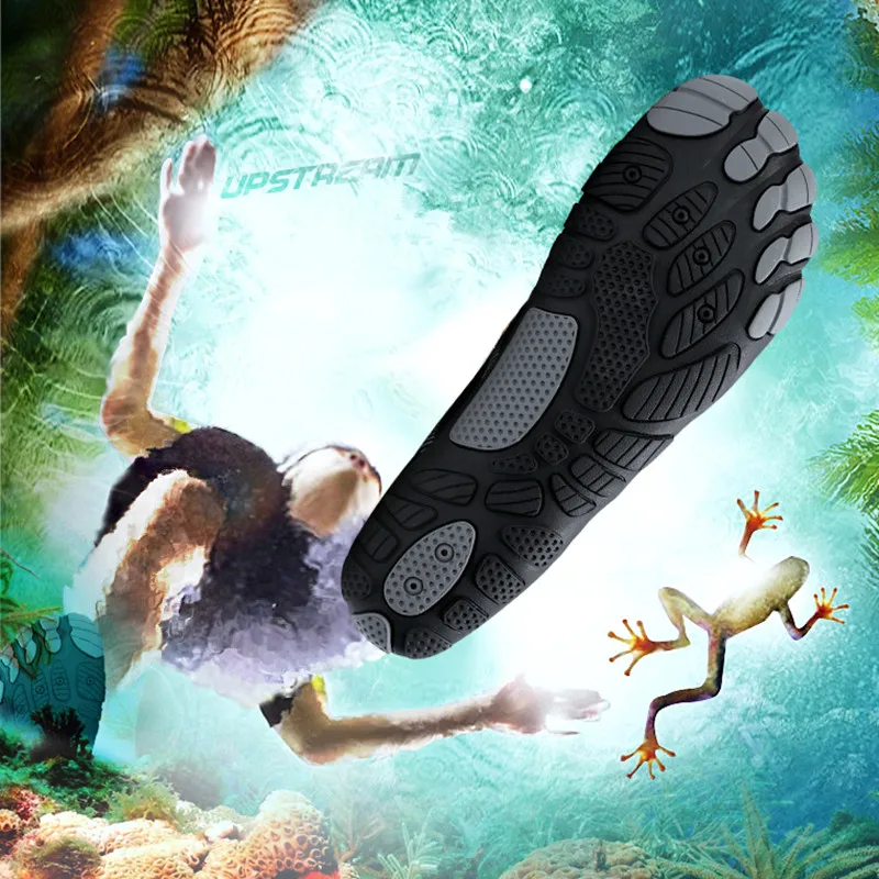 

Breathable Elastic Footwear Diving Sufing Wading Shoes Men Women Nonslip Beach Water Sports Shoes Upstream Swimming Aqua Shoes
