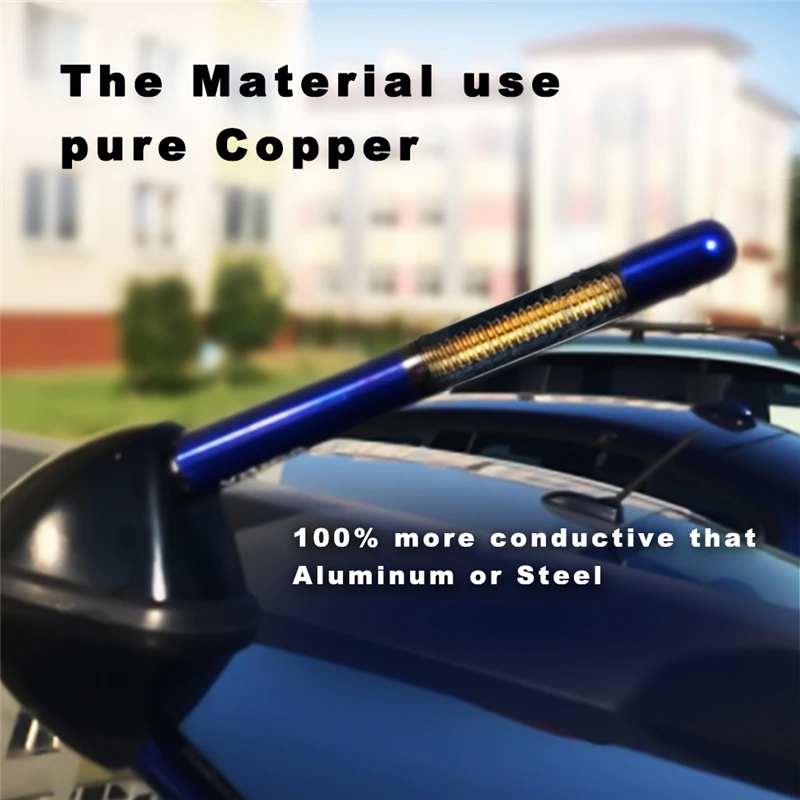 Автомобильная FM антенна 12 см из углеродного волокна мачта для Mazda Ford Focus Toyota Tundra