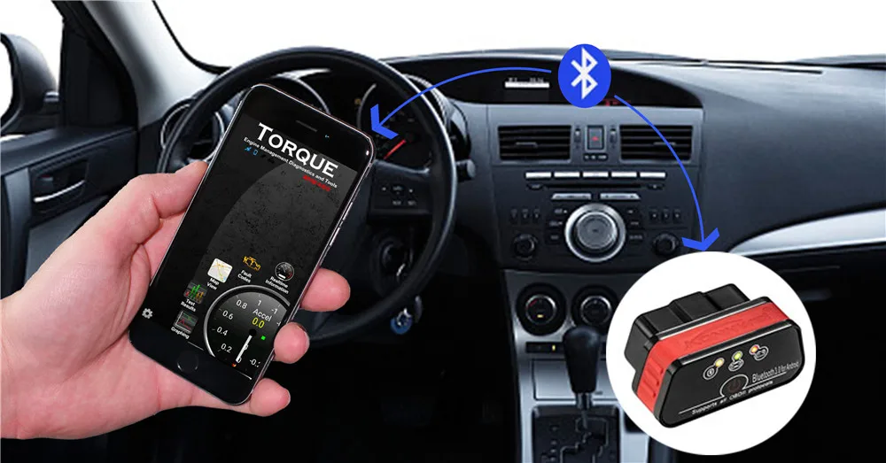 KW901 Bluetooth автомобильный двигатель детектор неисправностей сканер