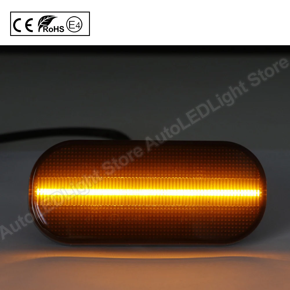 2 шт. дымчатые линзы светодиодный боковой габаритный фонарь светильник янтарного