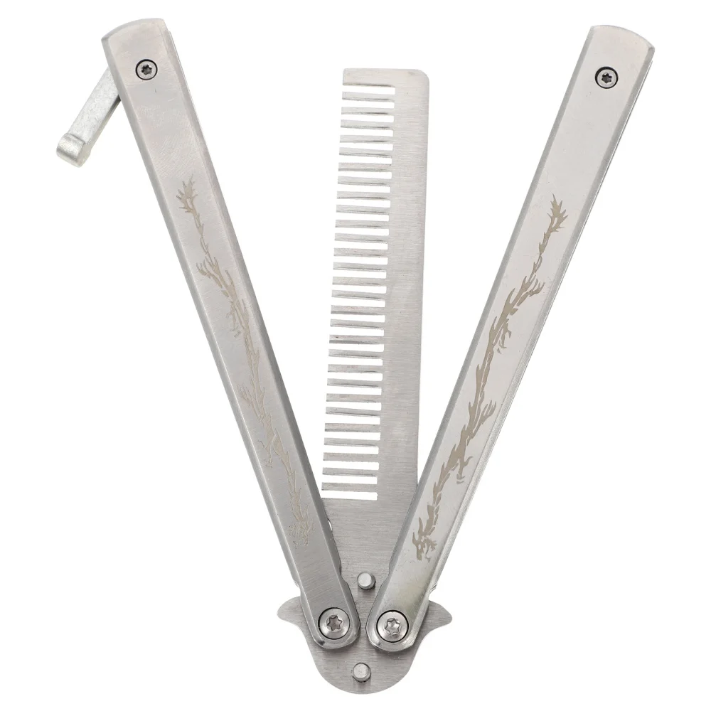 

Portable Comb Stainless Steel Folding Comb for Sports Outdoor