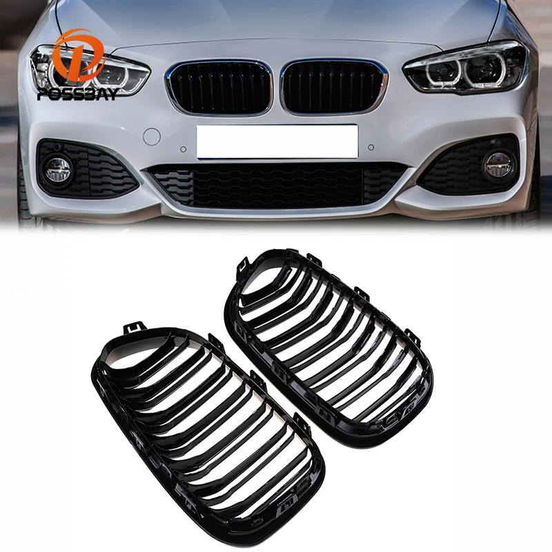 Решетка радиатора переднего бампера POSSBAY с двойными планками для BMW 1 Series F20 M135iX/M140i