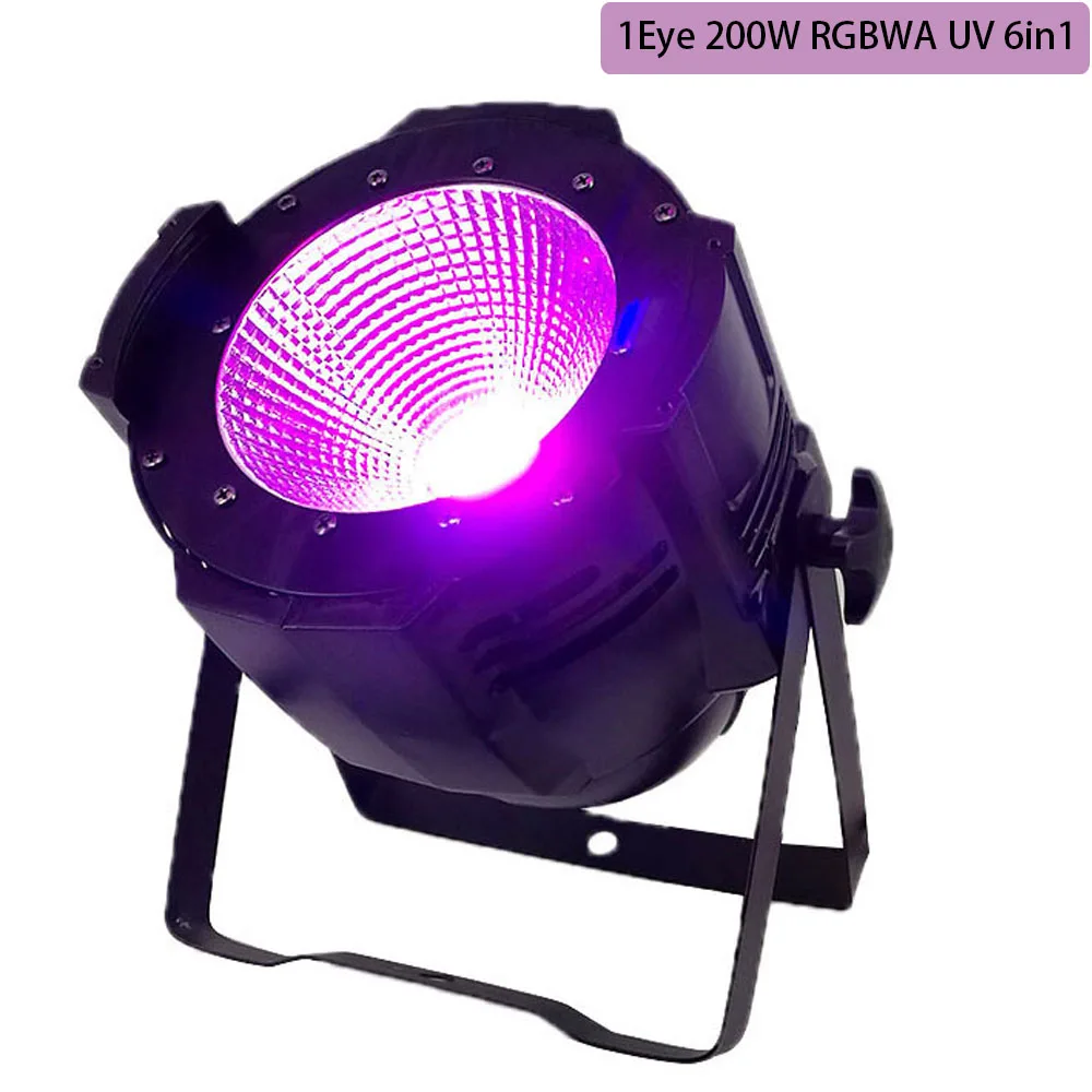 1Eye 200W 6in1 1 шт. 200 Вт COB Stgae светильник 4x100 Вт Led Blinder 100 Вт RGBWA UV 6в1/5в1/4в1/Холодный теплый белый DJ Par Точечный светильник для баров и театров - Цвет: 1Eye 200W 6in1