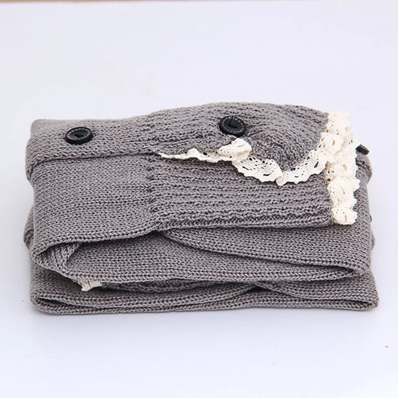 Новинка женские вязаные крючком чулки гетры Обложка для ботинка кружевные