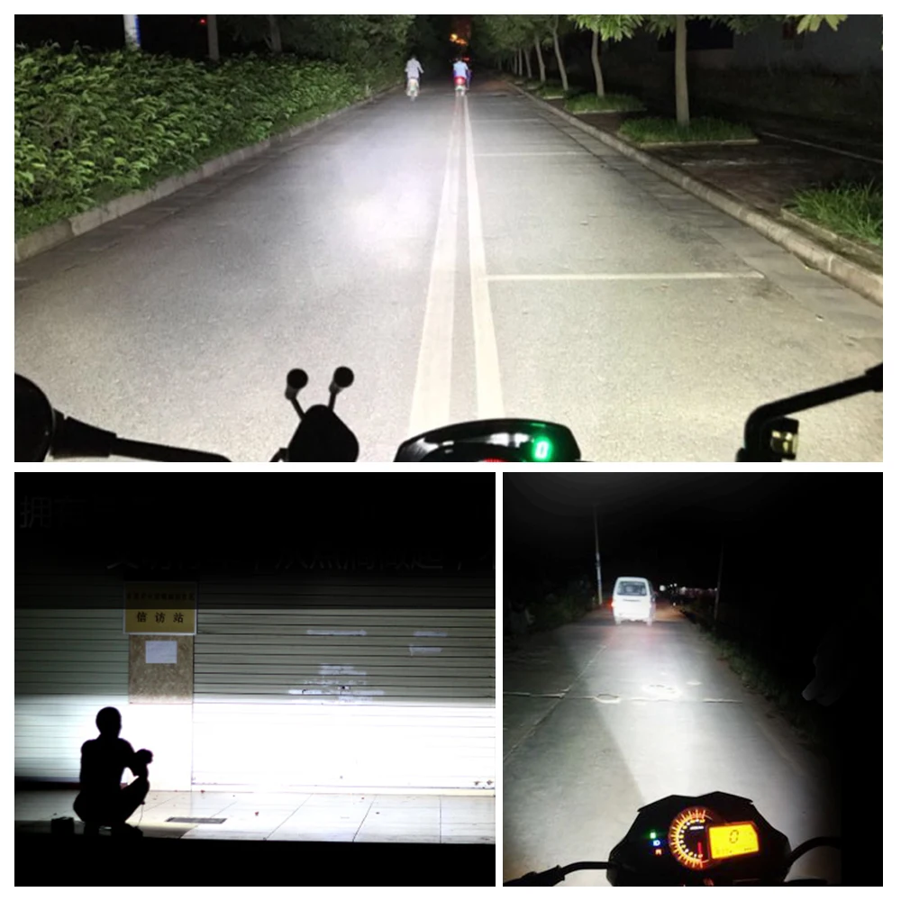 Светодиодный светильник для мотоцикла скутер ATV фара двигателя точечный 12 В