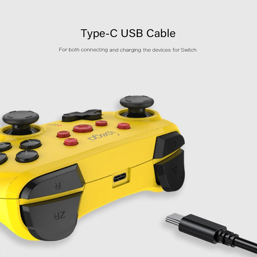 IPEGA PG-9162Y Мини Bluetooth игровой контроллер беспроводное проводное соединение поддерживает турбо 6-осевой гироскоп для N-Switch