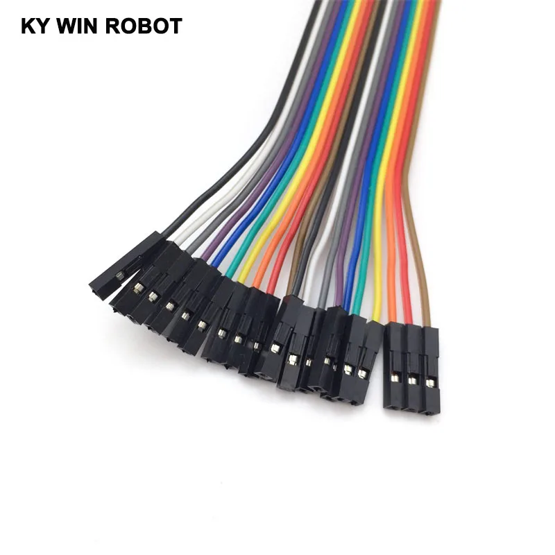 20 шт. dupont кабель Перемычка провода dupont линия Женский dupont линия 20 см 2,54 мм 1P для arduino DIY KIT