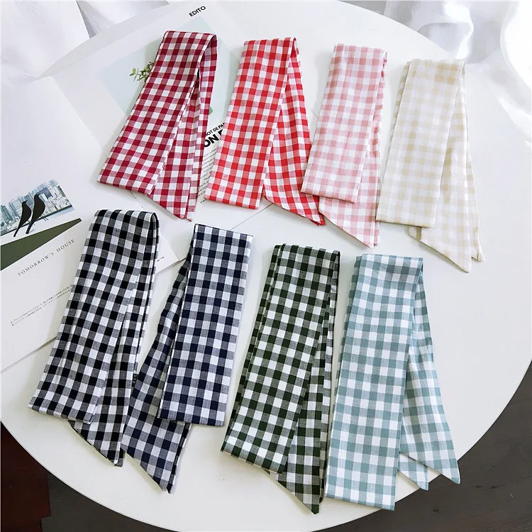 Новинка 2019 Модный классический маленький шарф из хлопка и льна женский сумка для