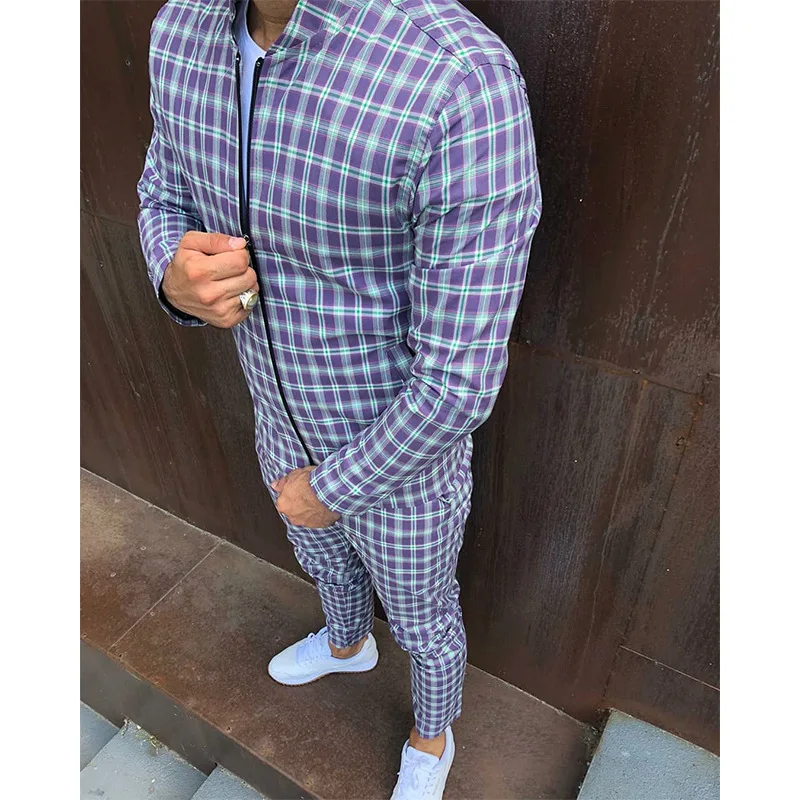 2020New мужские спортивные костюмы набор для фитнеса осенний мужской комплект с