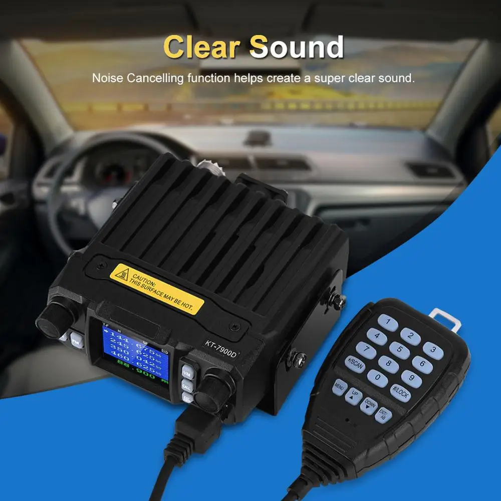 KT-7900D стабильная частота Автомобильная рация VHF UHF 200 каналов 5-50 км Расстояние мобильное радио CB приемопередатчик радио comunicador