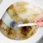 Силиконовая щетка для унитаза, щетка для унитаза с держателем для туалетной щетки, набор креативных чистящих щеток, щетка для унитаза с защитой от протечек и основанием