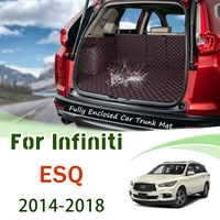 for infiniti esq 2014 2015 2016 2017 2018 trunk dirt resistant trunk liner the boot mat fully enclosed car trunk mat accessories