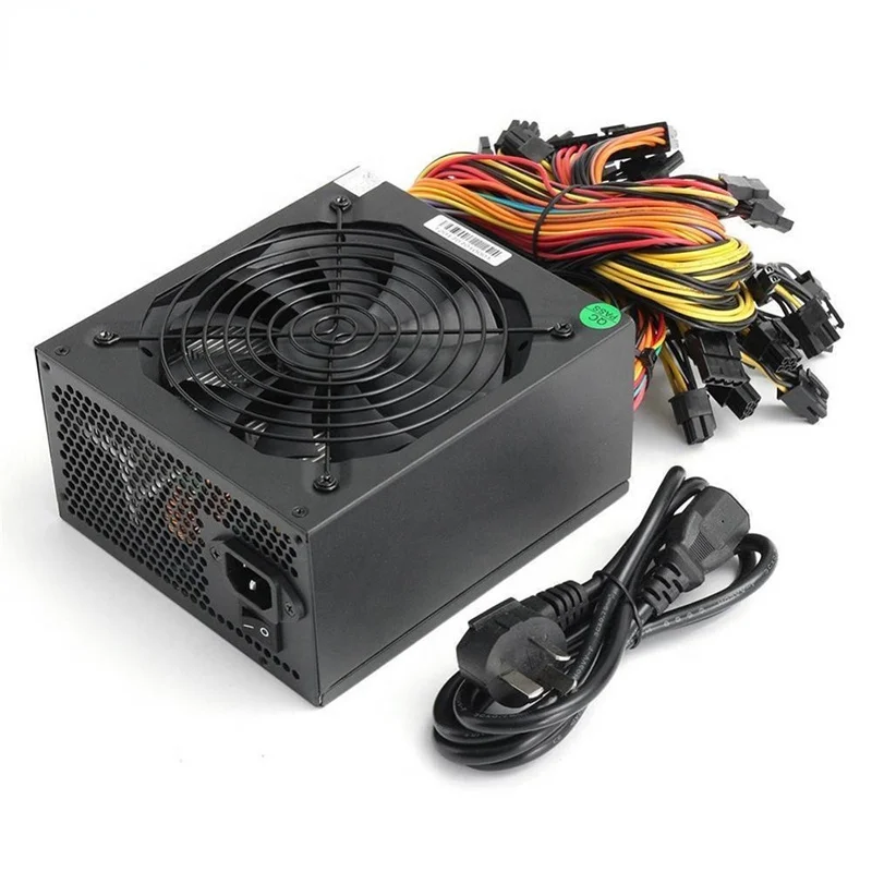 

China Shenzhen 100-240v 1600W 1800W ATX PC Power Supply 12V Multiple Output 80 Plus Gold For 6 Graphics Card Miner