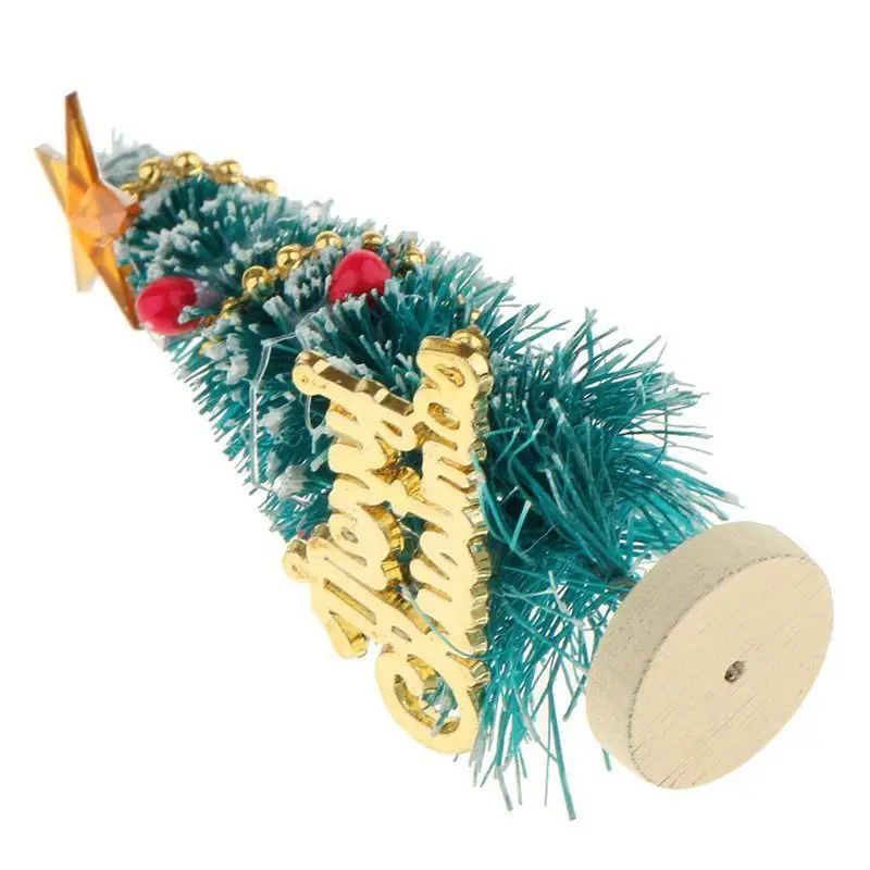 1: 12 кукольный домик миниатюрная Рождественская елка &quotС Рождеством&quot буквы