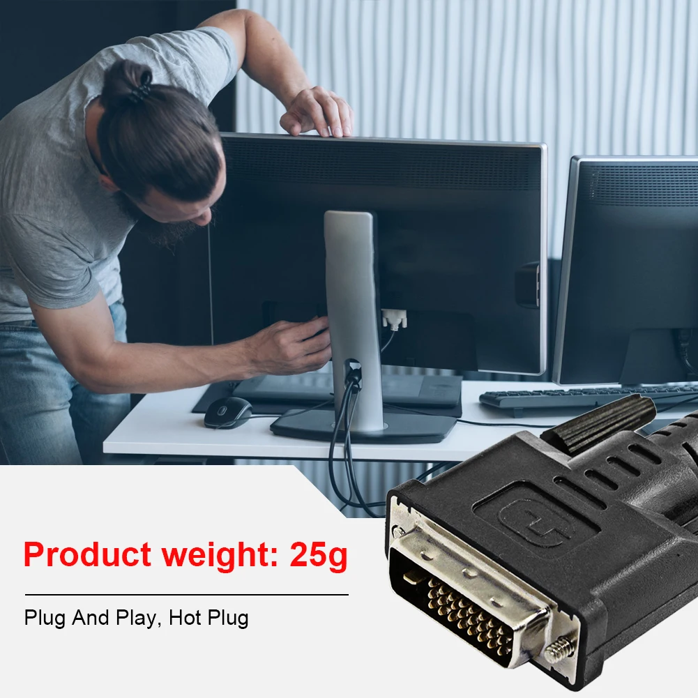 Универсальный подключаемый разъем DVI EDID 1080P виртуальный экран Безголовый стиль