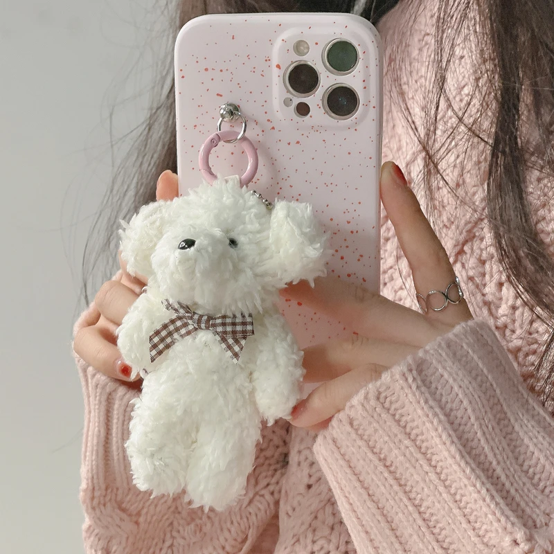 

Cute Cartoon Dog Warm Plush Phone Case For iPhone 13 Pro Max 12 11 Pro Max Cover For X Xs Max Xr 7 8 Plus Cases Soft Coque