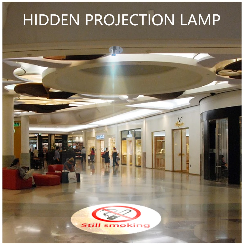 Встроенный статический потолочный светодиодный светильник gobo рекламный