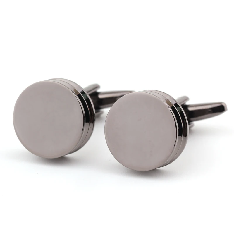 Бесплатная доставка элегантные мужские запонки глянцевые простые черные