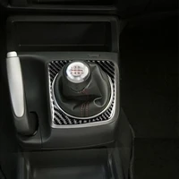real carbon fiber car stickers manual gear shift panel trim car interior accessories fit for honda civic 8 gen 2006 2011
