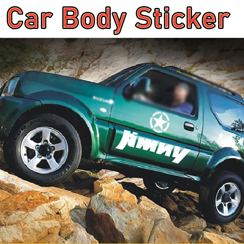 

Автомобильный кузов ПВХ наклейка дверь Jimny пятиконечная звезда наклейка для 1998-2021 Suzuki Jimny JB43 JB23 JB33 JB64 JB74W аксессуары