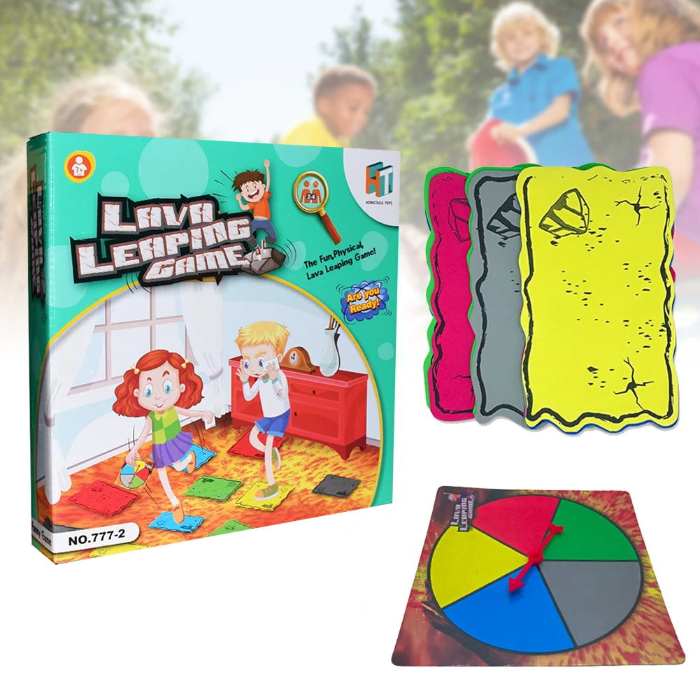 Backyard Colored Kids Adults Fun Interactive Family Home Foam Mat Plastic Children Party Rotating Living Room Card Board Game |