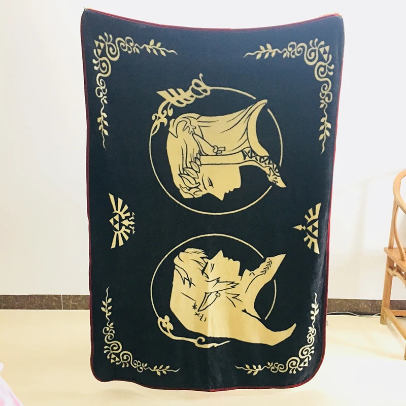 115x165CM Link Zelda аниме одеяло плюшевое бархатное теплое украшение мягкая кровать для дома плед для дивана s подарки для взрослых Новинка - Цвет: 115x165CM