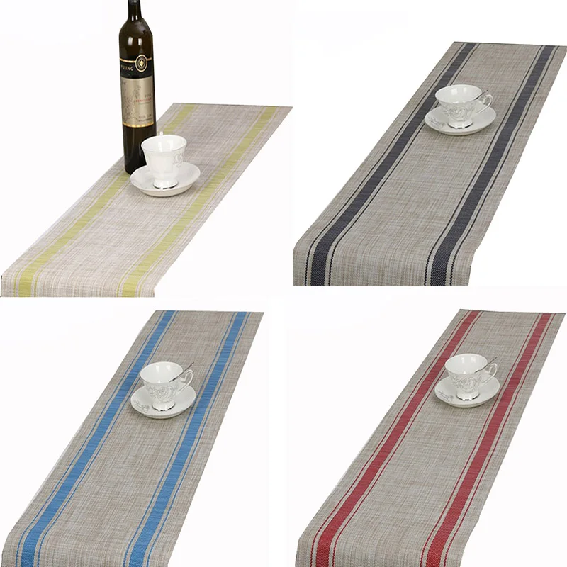 

Classic Vintage Style Home PVC Table Runner Fashion Contracted Tea Table Cover Modern Luxury Refrigerator Wardrobe Flag 30X135cm