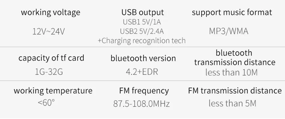 Fm-передатчик Bluetooth автомобильный беспроводной радио адаптер AUX MP3 плеер fm-модулятор с громкой связью двойной USB быстрое зарядное устройство