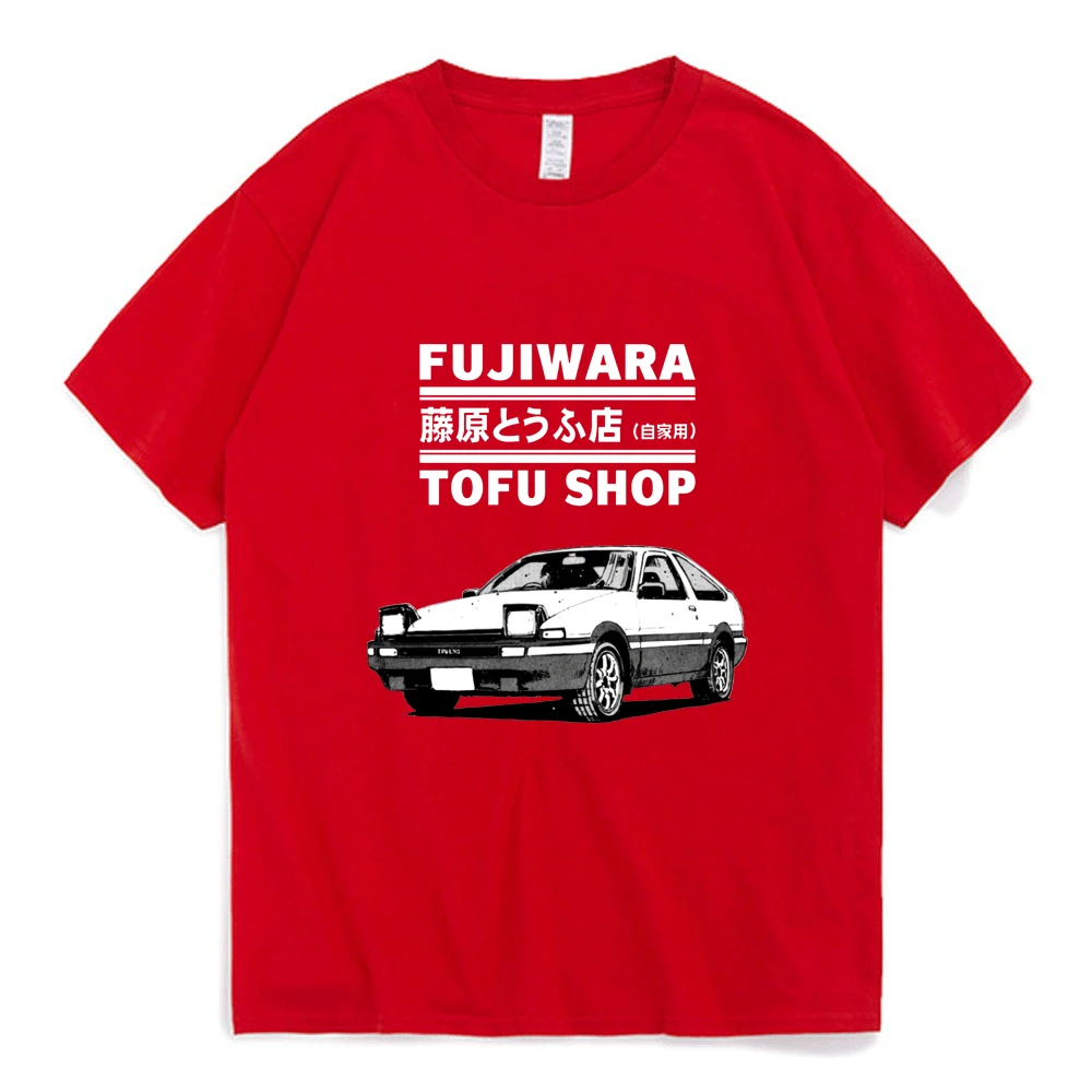 Футболка Initial D Fujiwara Tofu Shop AE86 с мангой для мужчин и женщин футболка из белого