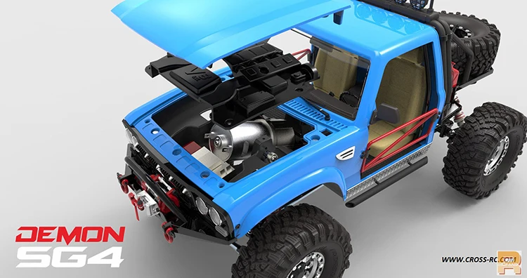 CROSS RC 1/10 комплект SG4 4X4 4WD DEMON Rock Scale гусеничный ABS жесткий корпус с металлическими осями спортивный Гусеничный