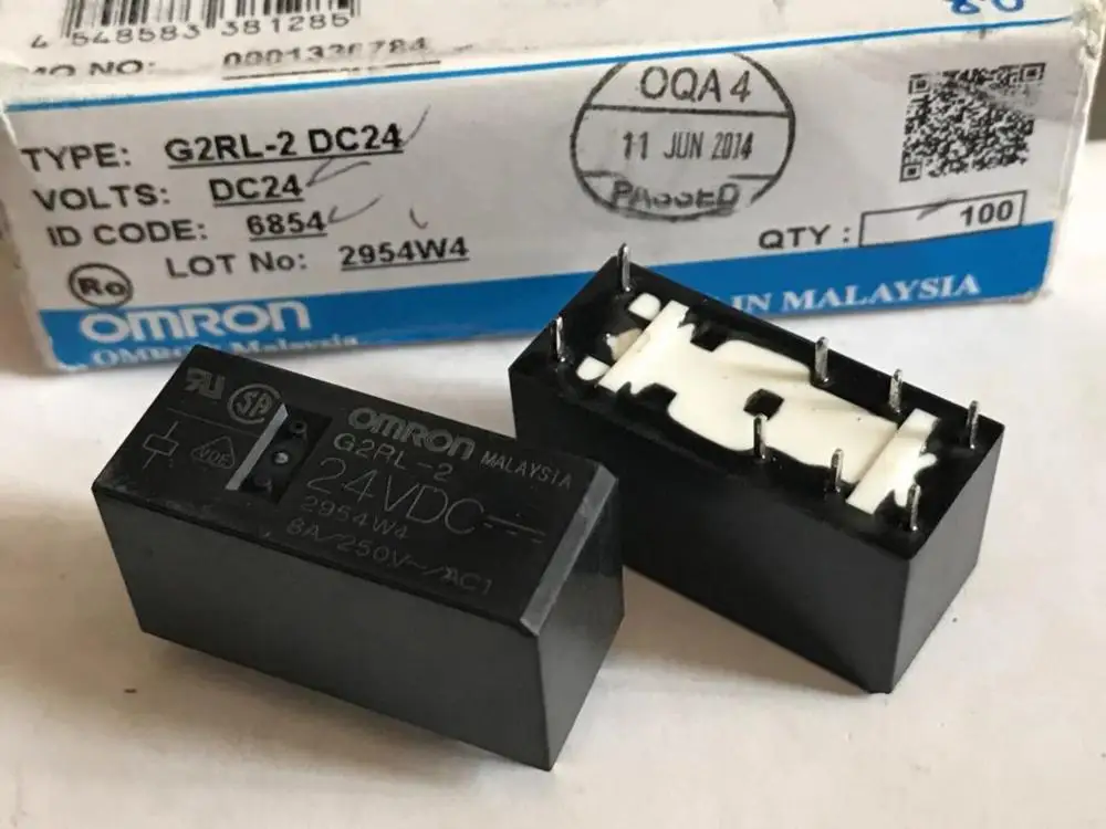 G2RL 2 12VDC 18VDC 24VDC 48VDC Мощность реле 8A 250VAC 8 пинов|Реле| |