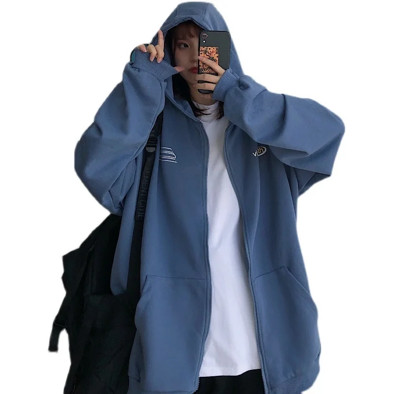 

Кардиган на молнии с капюшоном, Осенний тонкий кардиган