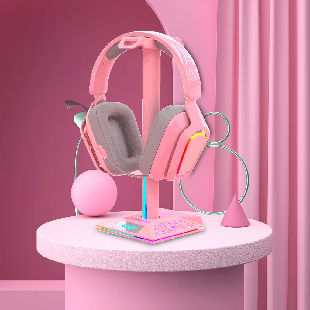 Держатель для гарнитуры RGB геймерский держатель наушников с простым дисплеем