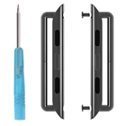 Парные соединители застежки для Apple Watch Band 44 мм 40 мм 38 мм сменный металлический Соединительный адаптер iWatch series 6 5 4 3 2 1 ремешок